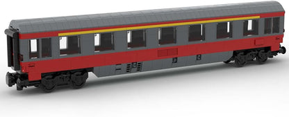 Brick-built 6-wide first class passenger train car with windows and doors – view 2