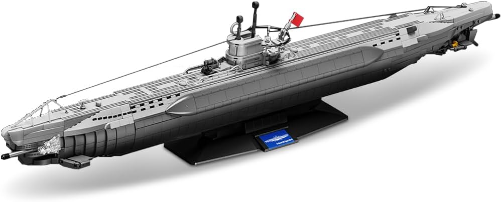 Long brick-built Iowa-class battleship on a wheeled base – view 2