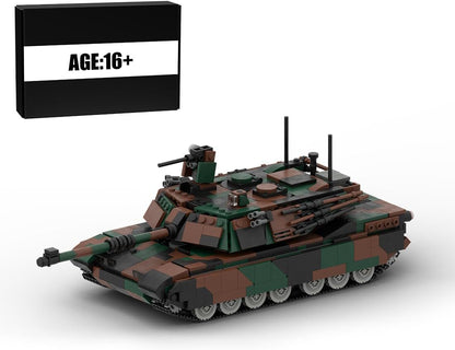 Camouflage brick-built tracked rocket launcher vehicle – view 2