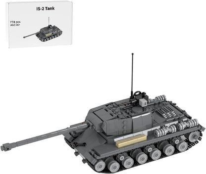 Brick-built King Tiger heavy tank in camouflage with long gun, side view – view 4