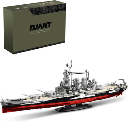 Long brick-built Iowa-class battleship on a wheeled base – view 10