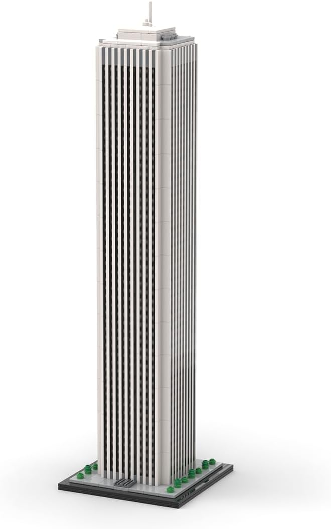 Brick-built Dubai skyline street scene with tall towers at 1:800 scale – view 2