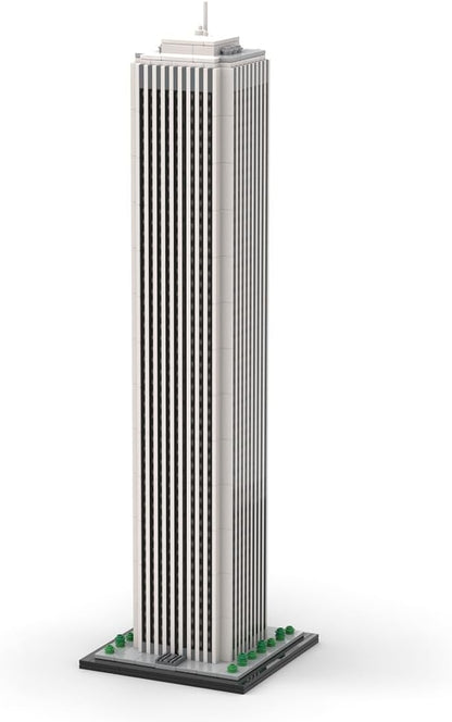 Brick-built Dubai skyline street scene with tall towers at 1:800 scale – view 2