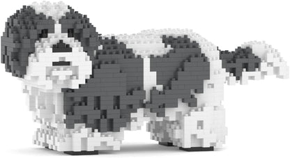 Brick-built Shih Tzu dog sculpture – view 4