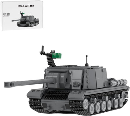 Brick-built King Tiger heavy tank in camouflage with long gun, side view – view 3