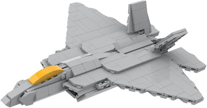 Brick-built stealth attack drone model shown from above – view 4
