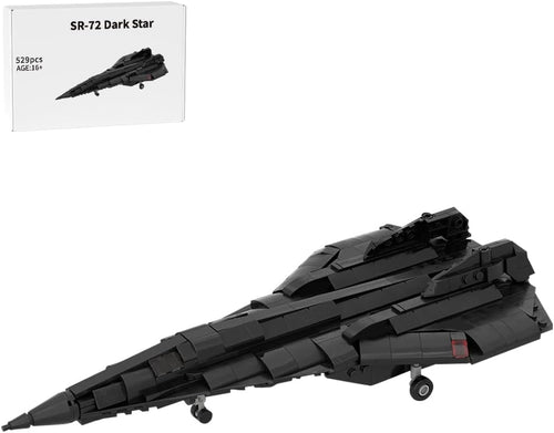 Brick-built black hypersonic reconnaissance jet concept with sharp delta wings