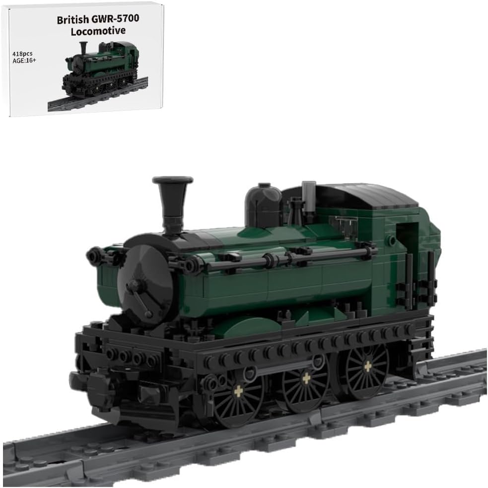 Brick-built pannier tank steam locomotive model