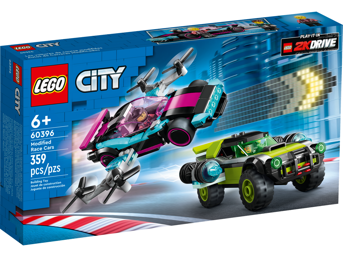 LEGO City Modified Race Cars 60396 Building Set (359 Pieces) - View 2