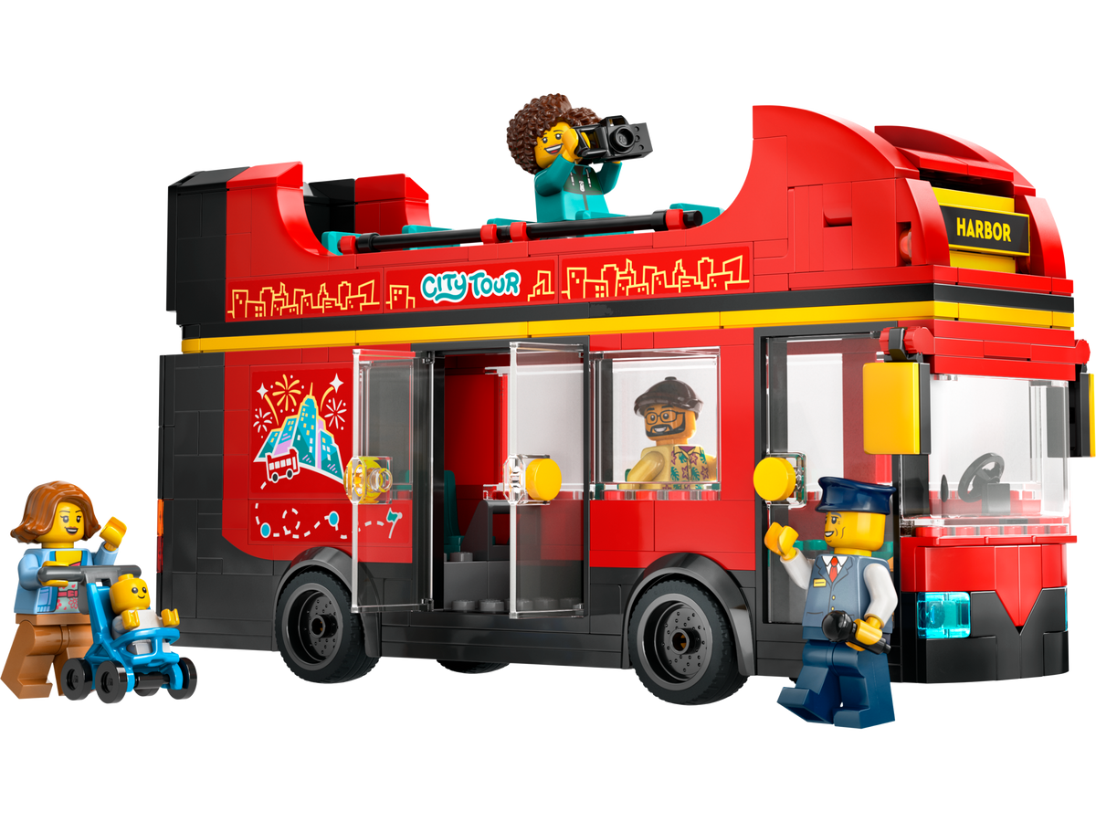LEGO City Red Double-Decker Sightseeing Bus 60407 Building Set (384 Pieces)
