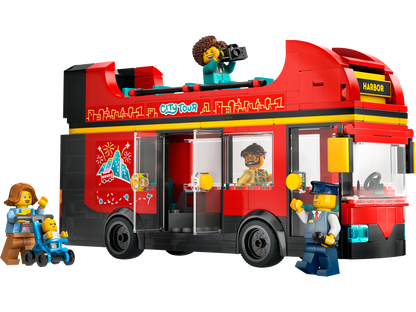 LEGO City Red Double-Decker Sightseeing Bus 60407 Building Set (384 Pieces)