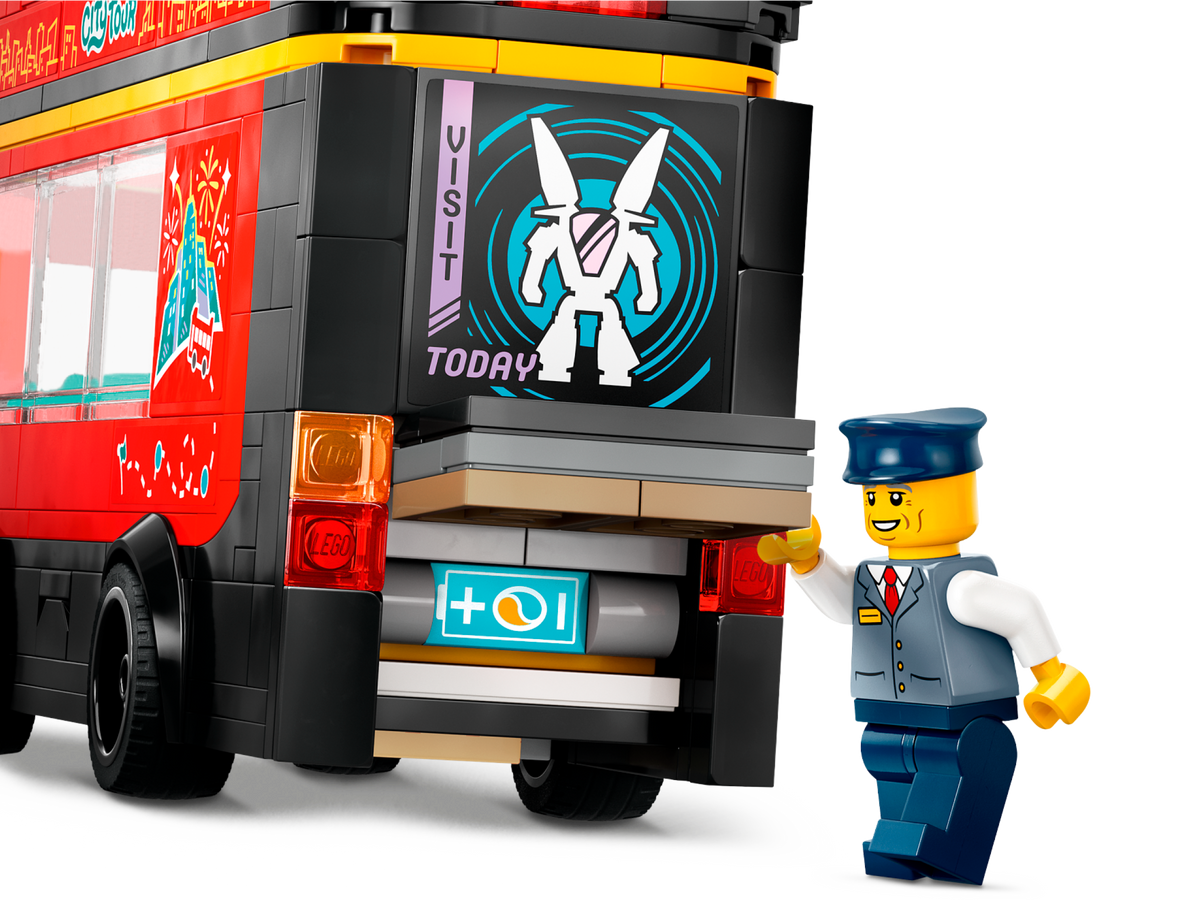 LEGO City Red Double-Decker Sightseeing Bus 60407 Building Set (384 Pieces) - View 5