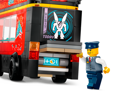 LEGO City Red Double-Decker Sightseeing Bus 60407 Building Set (384 Pieces) - View 5