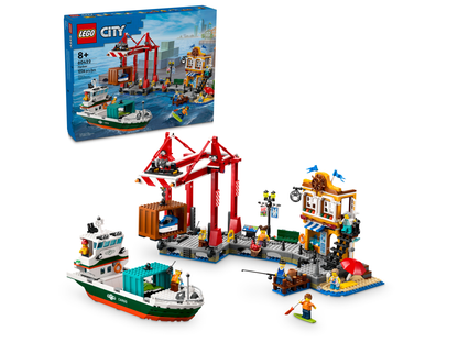 LEGO City Seaside Harbor with Cargo Ship 60422 Building Set (1,226 Pieces) - View 2