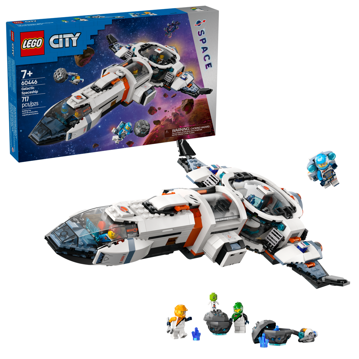 LEGO City Modular Galactic Spaceship 60446 Building Set (717 Pieces) - View 2