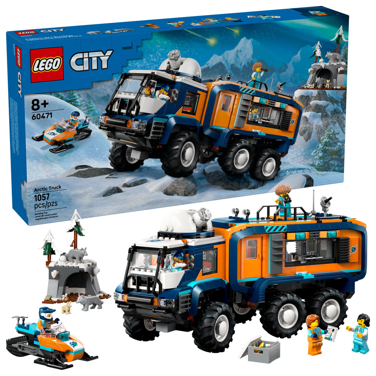 LEGO City Arctic Explorer Science Lab Truck Building Set (1,064 Pieces, Ages 8+) - View 2