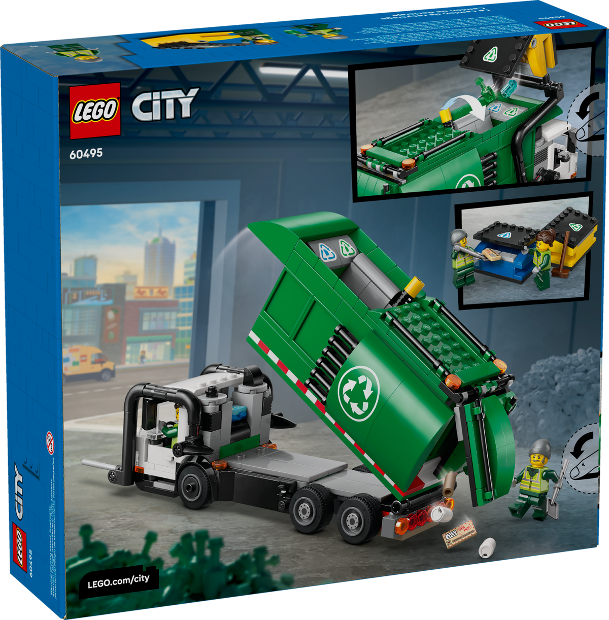 LEGO City Recycling Truck 60495 Building Set (434 Pieces) - View 10