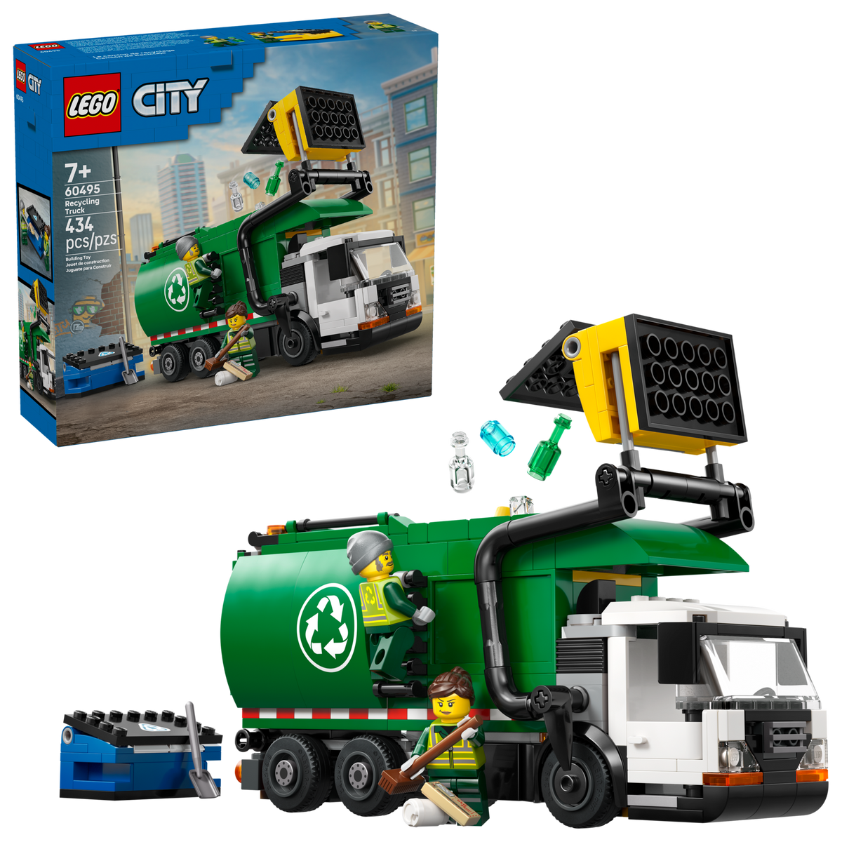 LEGO City Recycling Truck 60495 Building Set (434 Pieces) - View 3