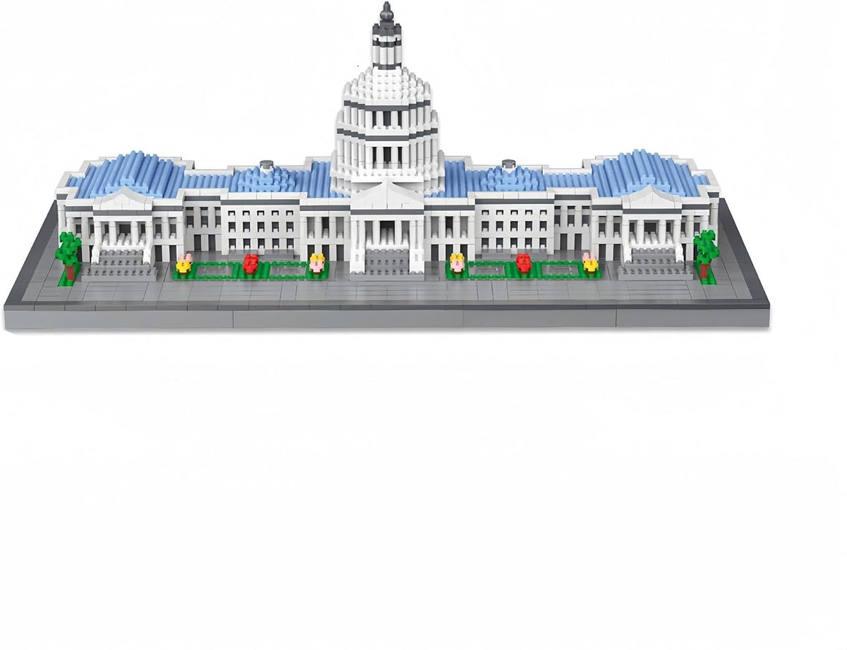 Micro brick model of the New York City skyline – view 6