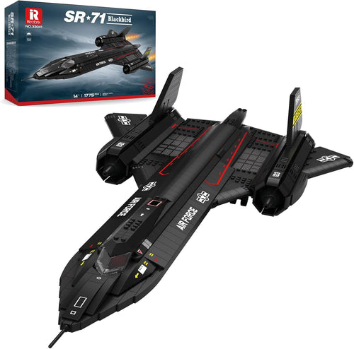 Built supersonic military reconnaissance jet brick model