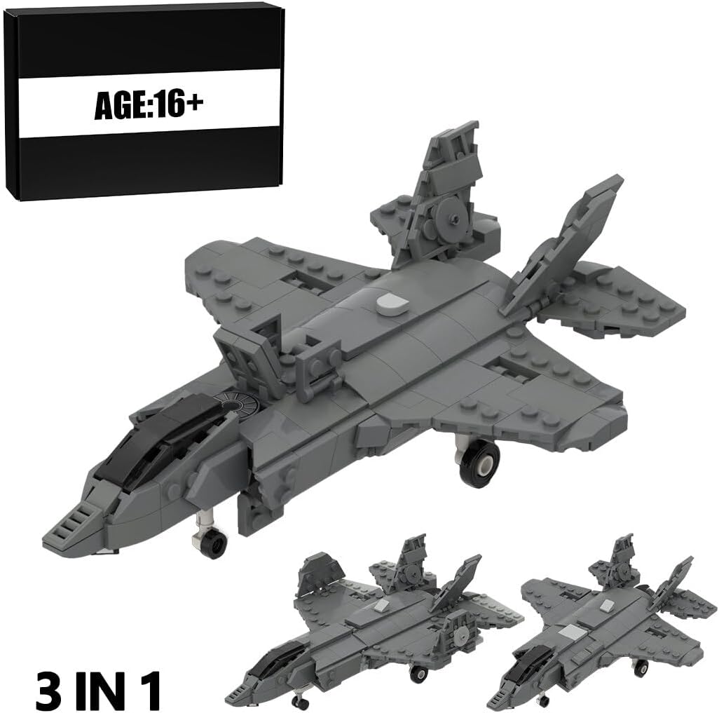 Brick-built stealth attack drone model shown from above – view 5