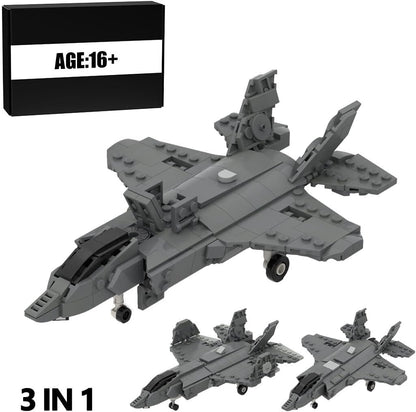 Brick-built stealth attack drone model shown from above – view 5