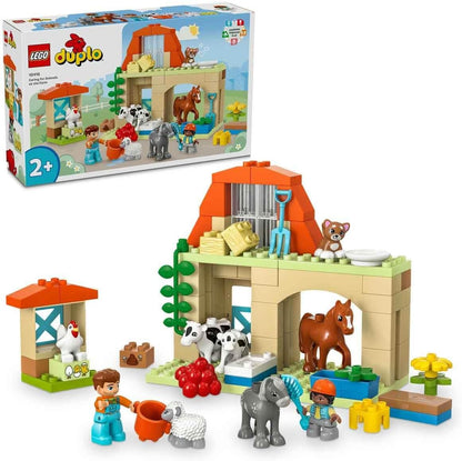 Toddler large-brick castle with game board, spinner and animal figures – view 5