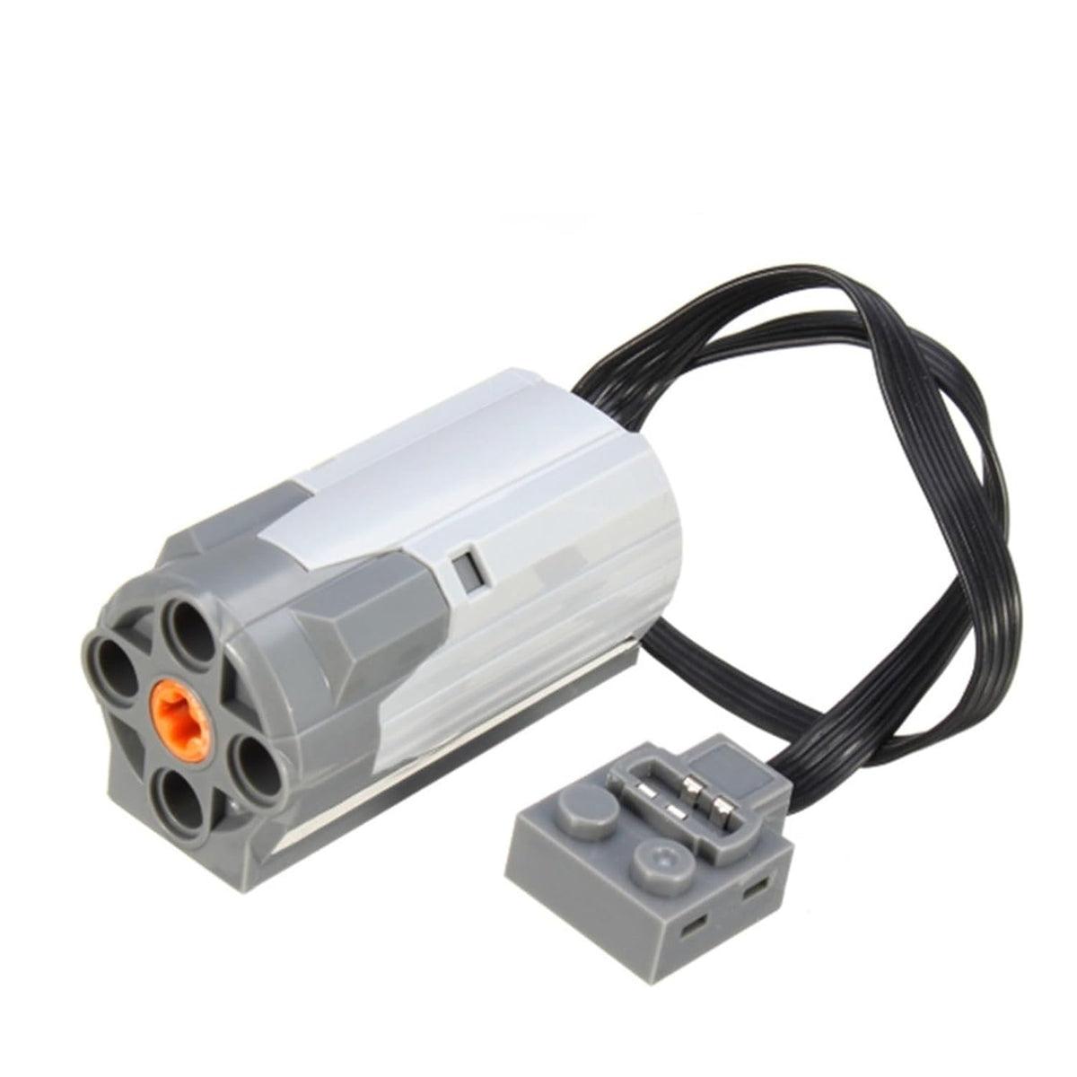 Gray medium building block motor with connector cable