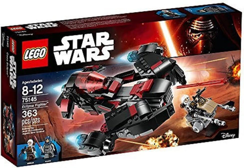 Brick-built transforming space fighter with open cockpit chasing a speeder bike