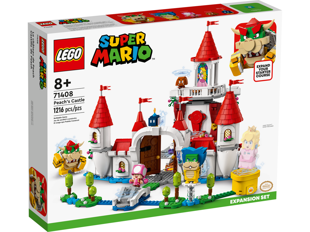 LEGO Super Mario Peach's Castle Expansion Set 71408 Building Set (1,216 Pieces) - View 2