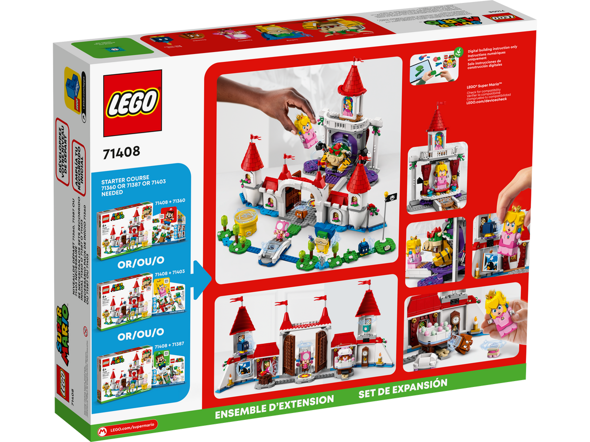 LEGO Super Mario Peach's Castle Expansion Set 71408 Building Set (1,216 Pieces) - View 5