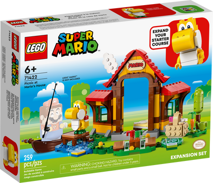 LEGO Super Mario Picnic at Mario's House Expansion Set 71422 Building Set (259 Pieces) - View 2