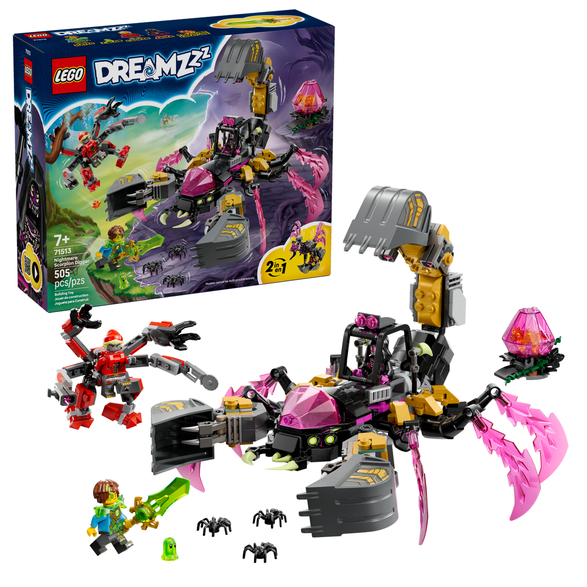 LEGO DREAMZzz Nightmare Scorpion Digger 71513 Building Set (505 Pieces) - View 2