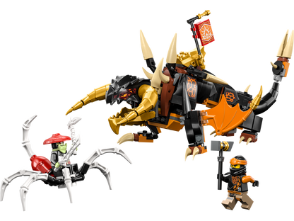 LEGO NINJAGO Cole's Earth Dragon EVO Building Set (285 Pieces, Ages 7+)
