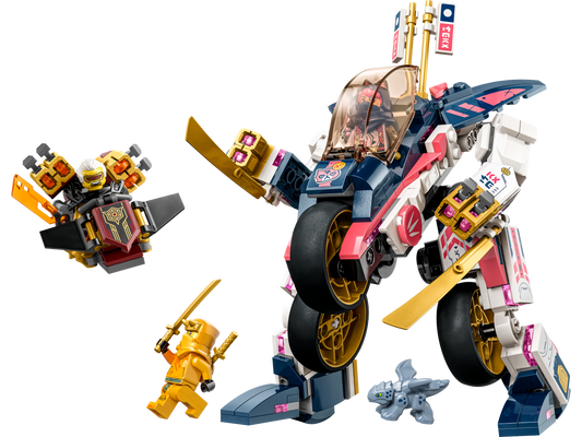 LEGO NINJAGO Sora's Transforming Mech Bike Racer 71792 Building Set (384 Pieces)