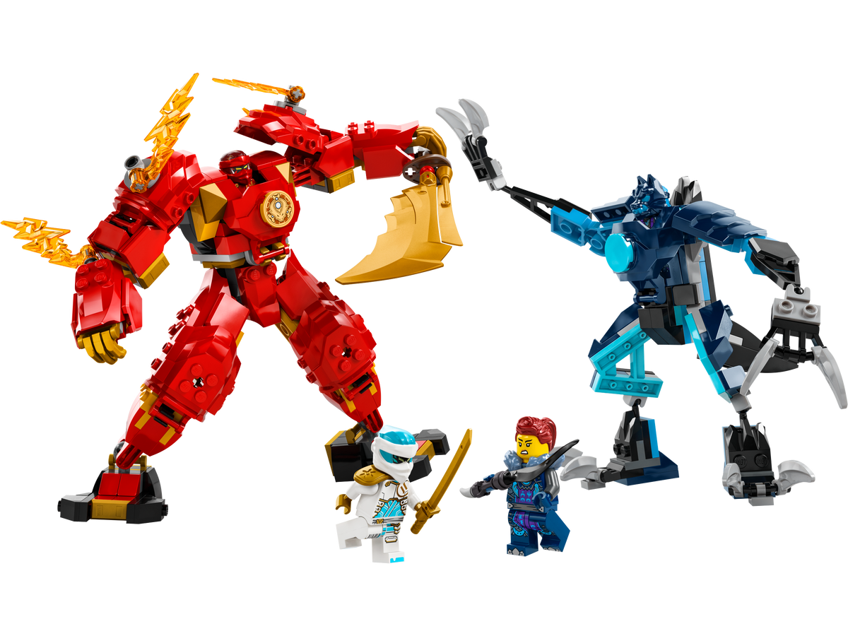 LEGO NINJAGO Kai's Elemental Fire Mech 71808 Building Set (322 Pieces)