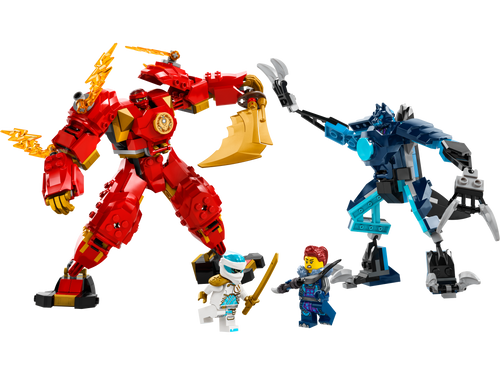 LEGO NINJAGO Kai's Elemental Fire Mech 71808 Building Set (322 Pieces)