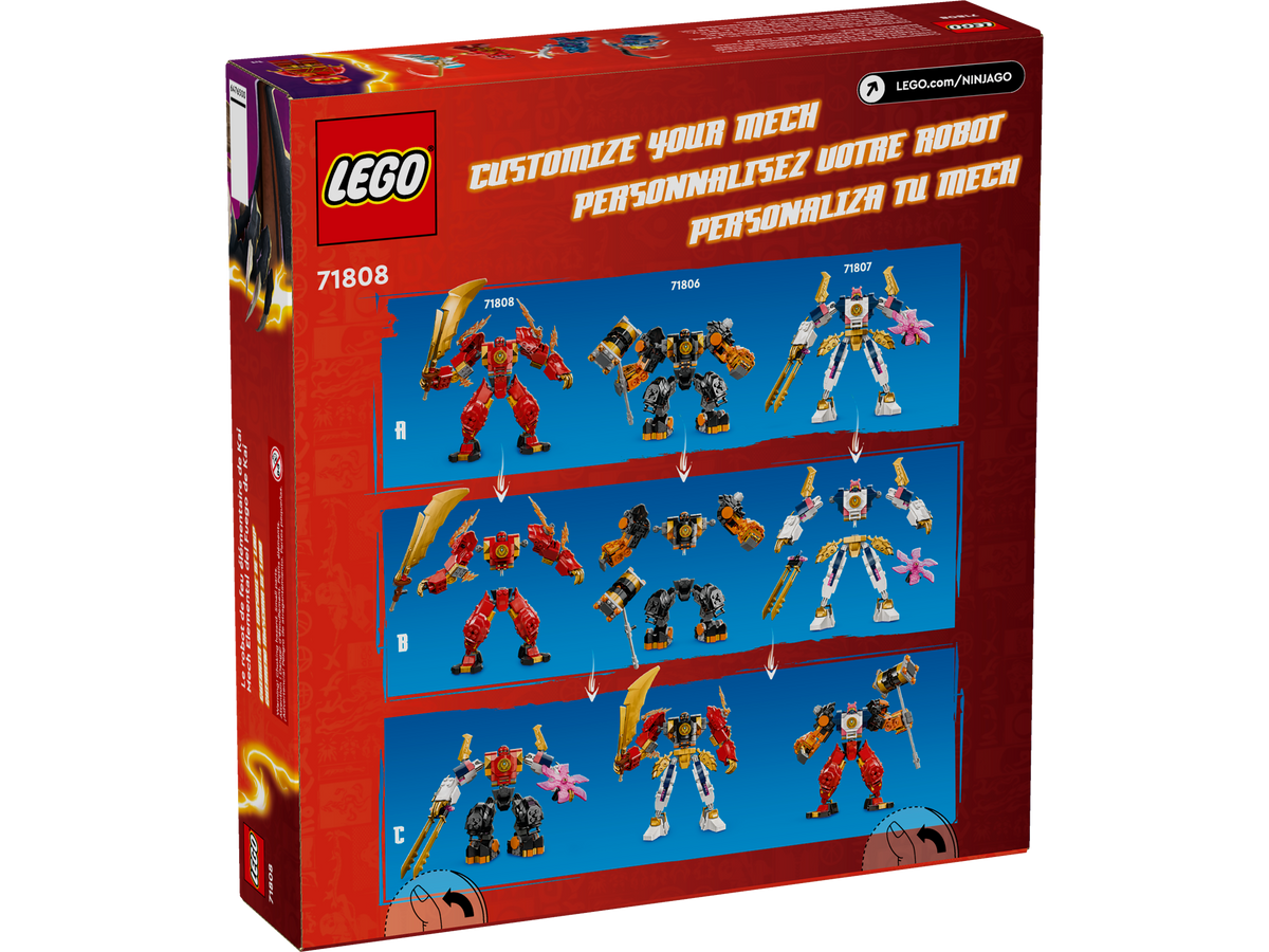 LEGO NINJAGO Kai's Elemental Fire Mech 71808 Building Set (322 Pieces) - View 4