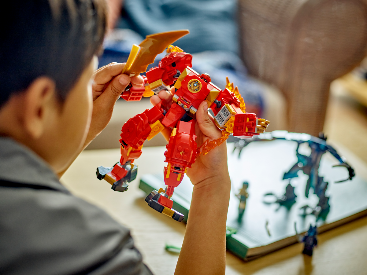 LEGO NINJAGO Kai's Elemental Fire Mech 71808 Building Set (322 Pieces) - View 6