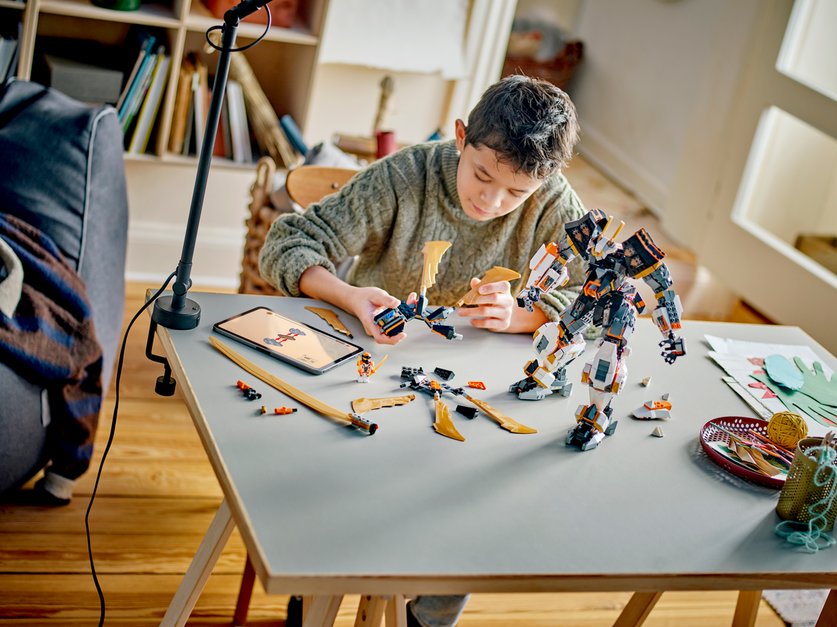 LEGO NINJAGO Cole's Titan Dragon Mech Building Set (1,055 Pieces, Ages 12+) - View 8