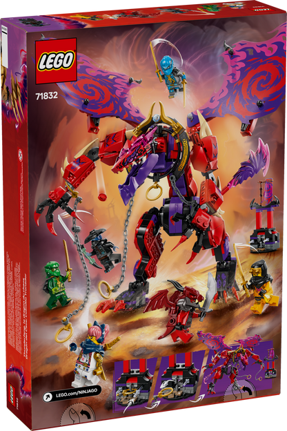 LEGO NINJAGO Thunderfang Dragon of Chaos 71832 Building Set (668 Pieces) - View 7