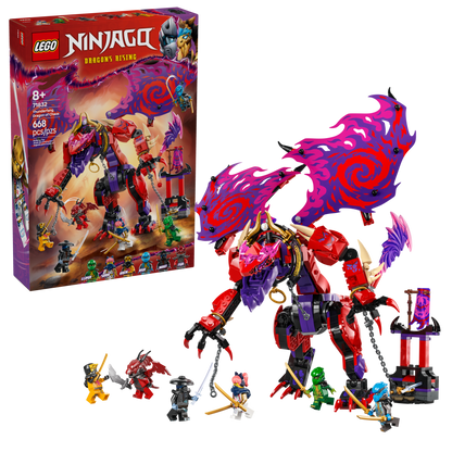 LEGO NINJAGO Thunderfang Dragon of Chaos 71832 Building Set (668 Pieces) - View 2