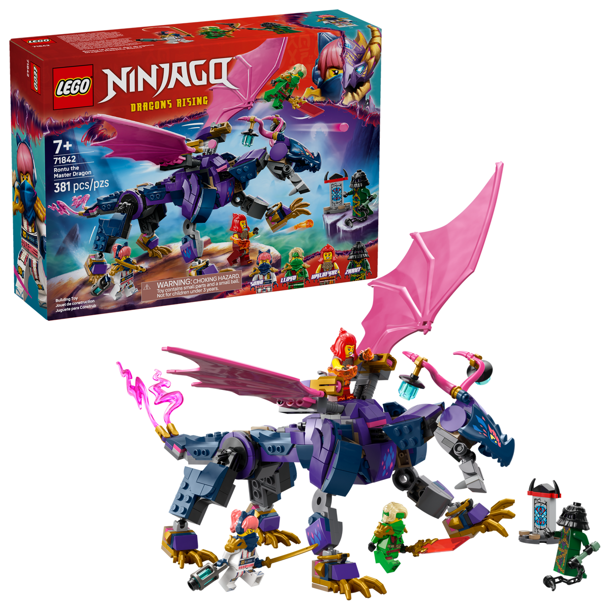 LEGO NINJAGO Rontu the Master Dragon 71842 Building Set (381 Pieces) - View 2