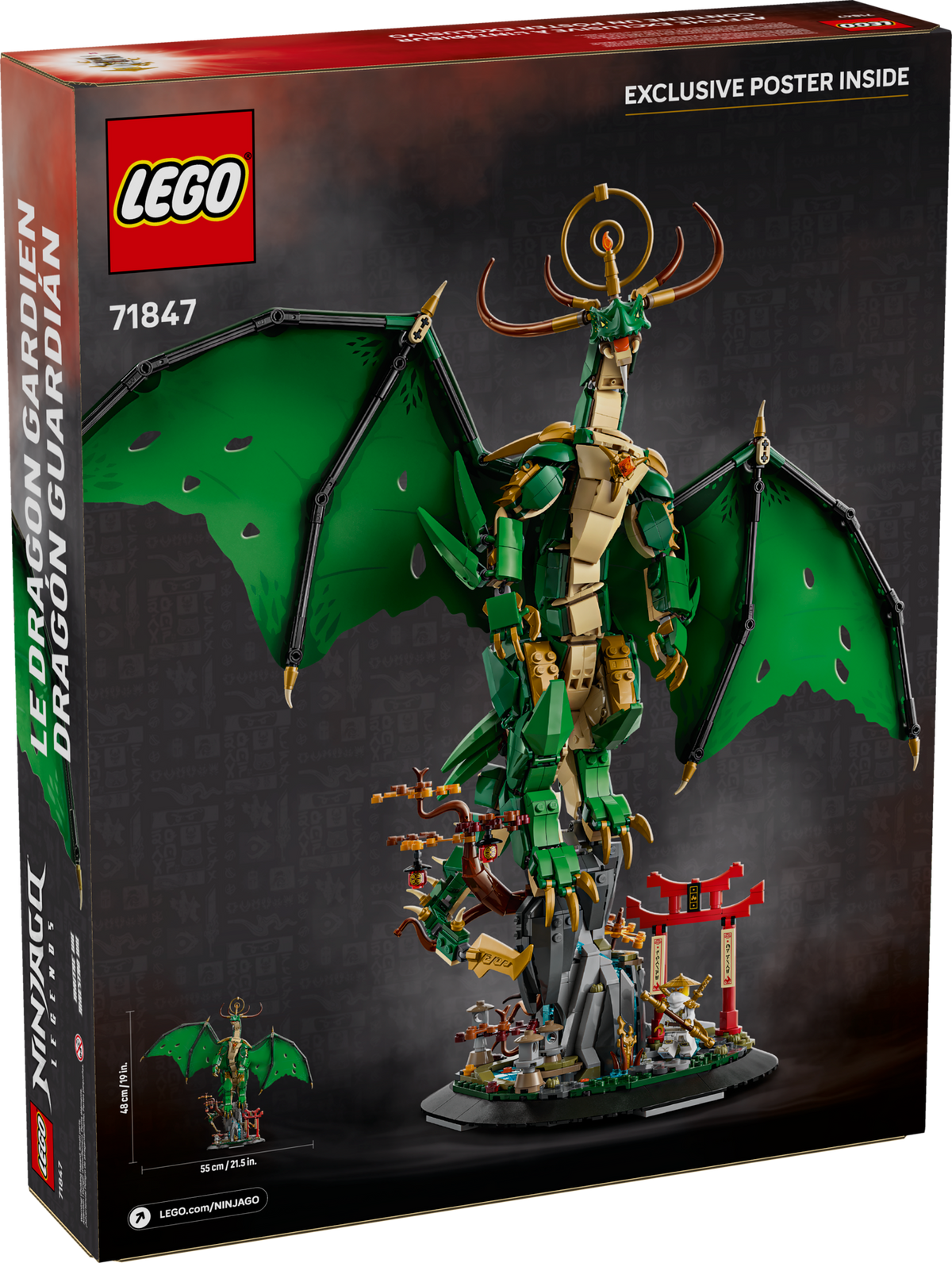 LEGO NINJAGO The Guardian Dragon 71847 Building Set (1,650 Pieces) - View 9