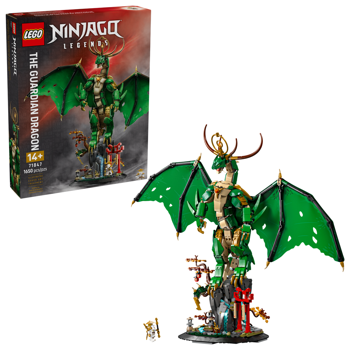 LEGO NINJAGO The Guardian Dragon 71847 Building Set (1,650 Pieces) - View 2