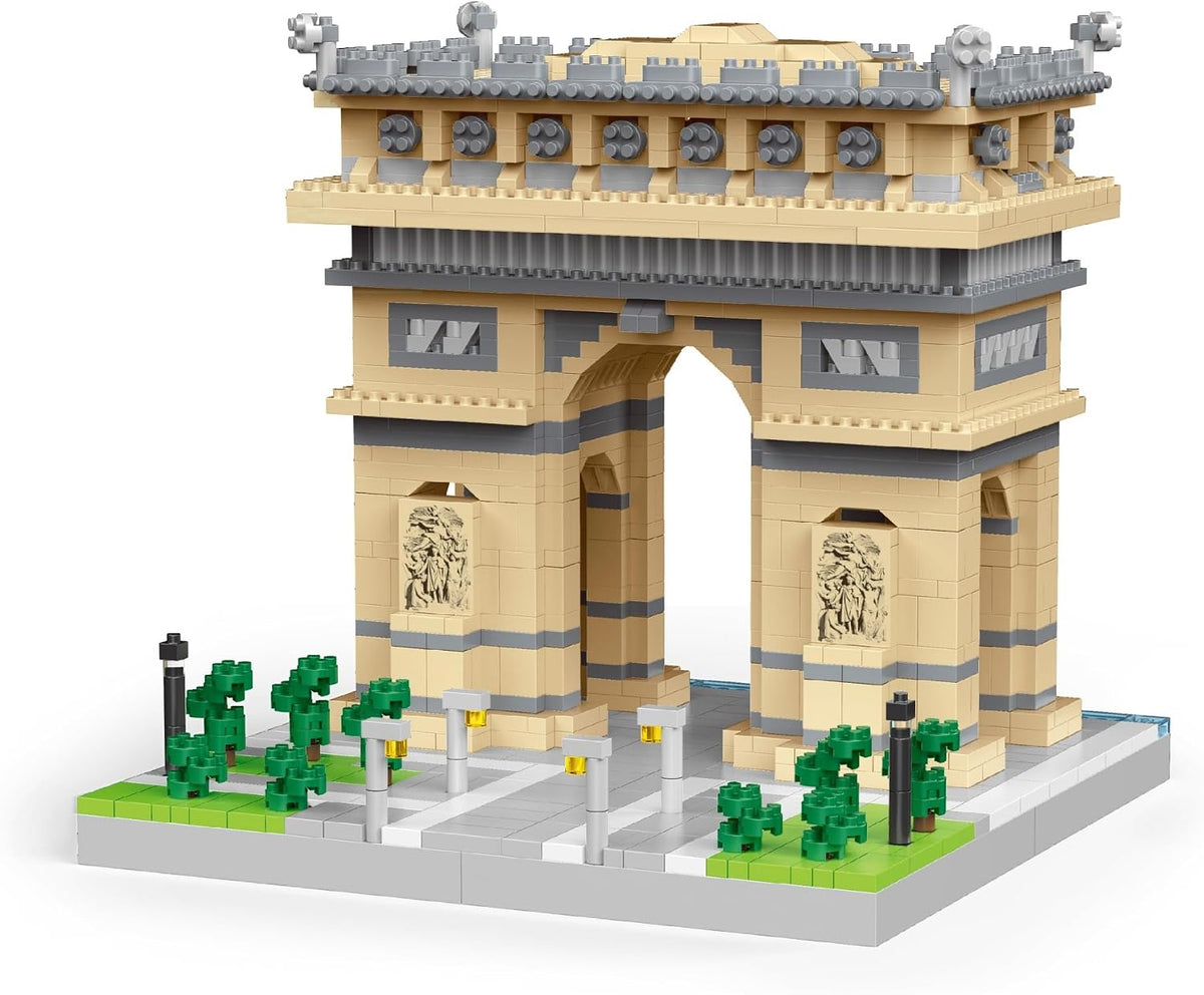 Micro brick model of the New York City skyline – view 3