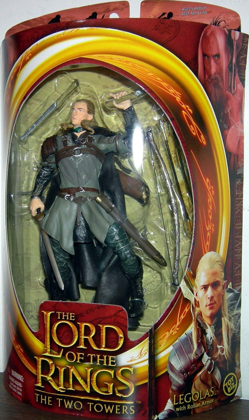 Elf archer fantasy action figure holding a bow with shield and weapons