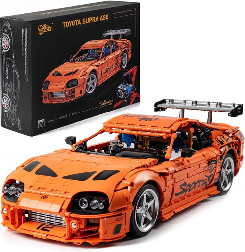 Large brick-built Japanese sports coupe model at 1:8 scale
