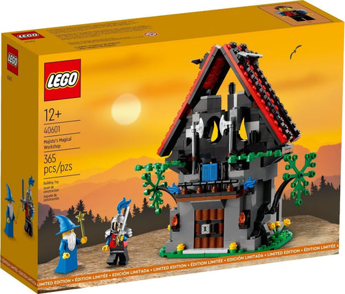 Small brick-built wizard's magical workshop scene