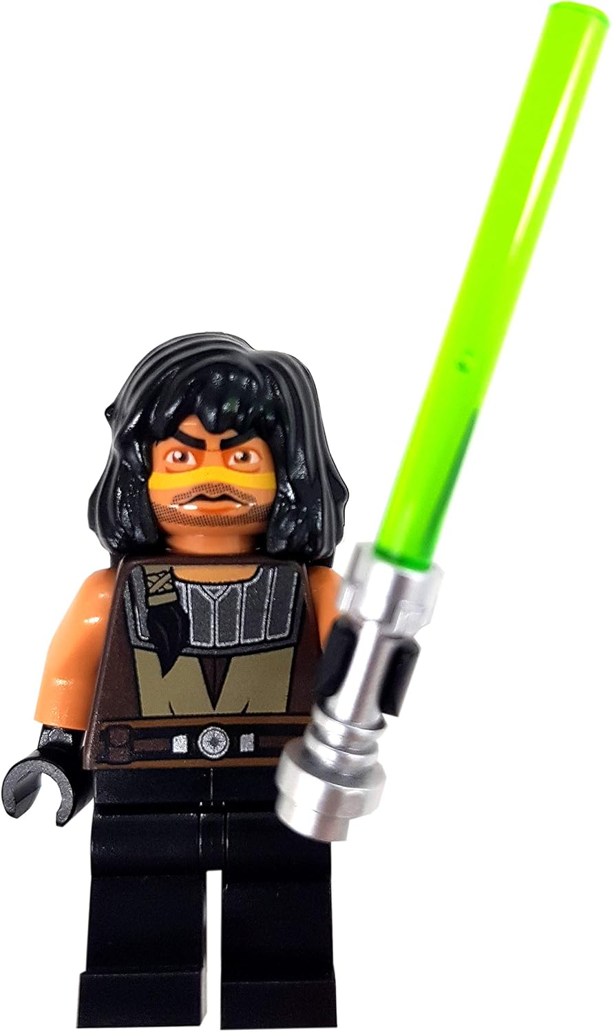 Space knight minifigure holding a green laser sword